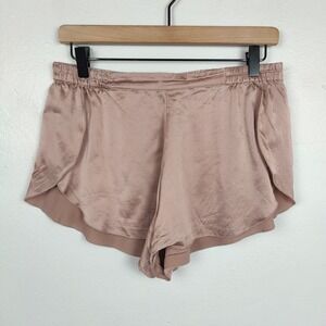 Lunya Silk Tulip Shorts Womens Medium Blush Pink Lightweight Sleepwear Pajamas